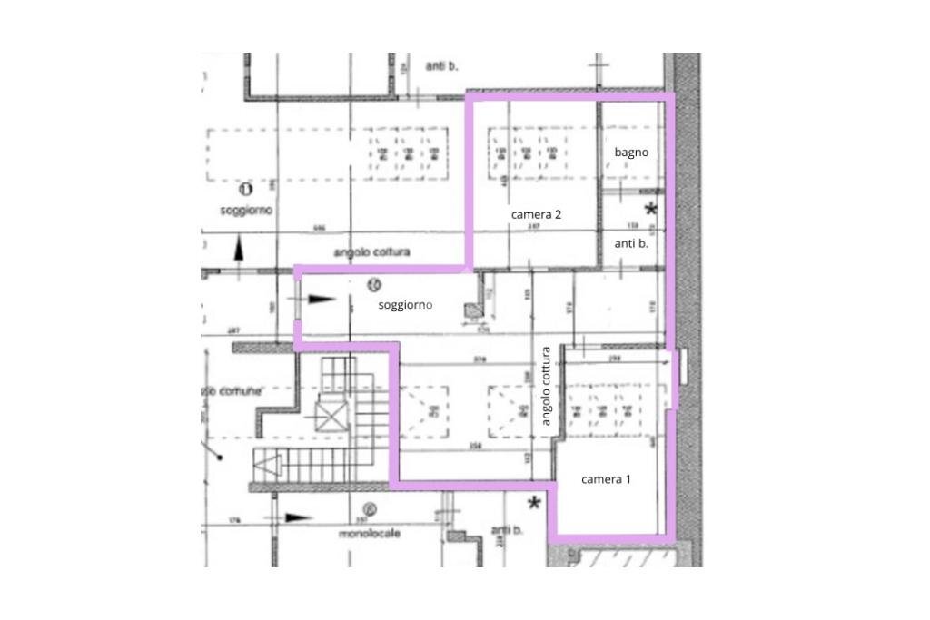 Trilocale Via Eusebio Bava, Torino (zona Vanchiglia) - planimetria 1