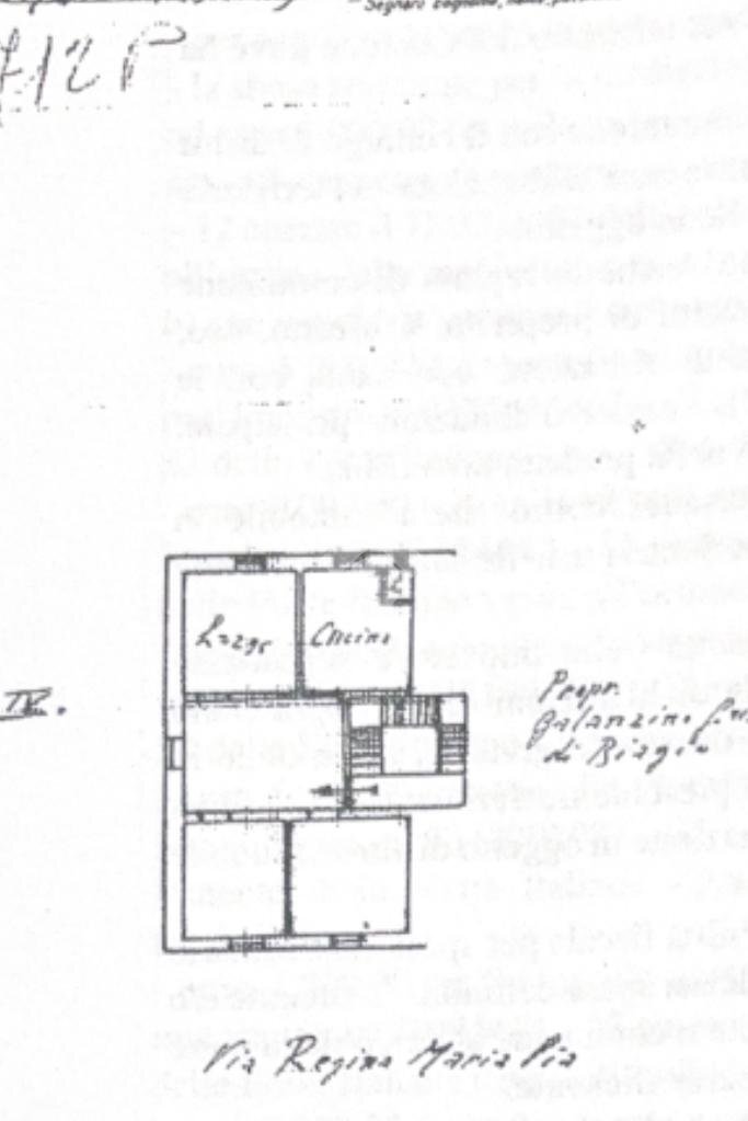 Four-room apartment Via Federico Gattorno, Genova (neighborhood Cornigliano) - floor plans 1