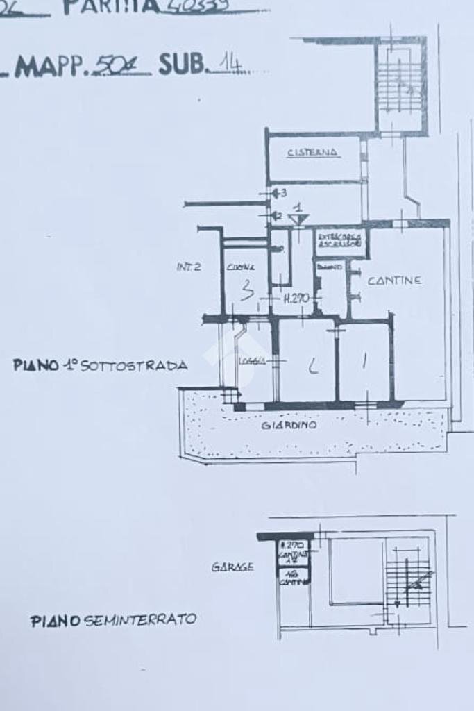 Three-room apartment Via pietraligure, Genova (neighborhood Voltri) - floor plans 1