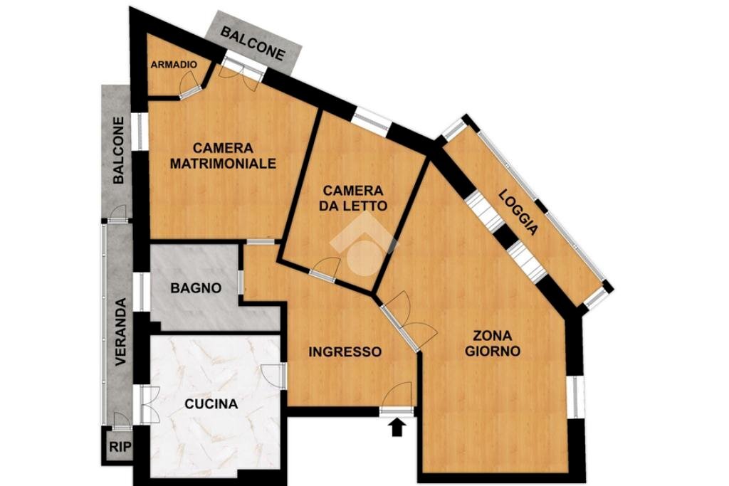 Appartamento Via Domenico Cimarosa, Savona - planimetria 1