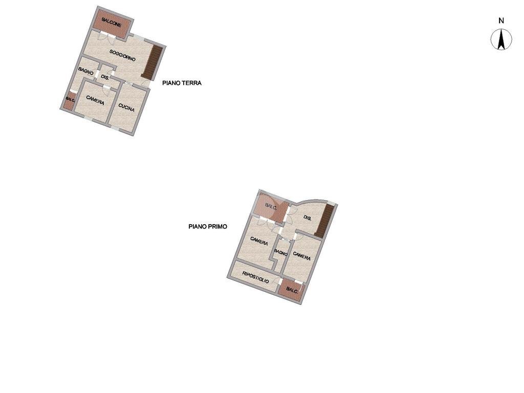 Apartment Via Vincenzo Attimo, Bollate - floor plans 1