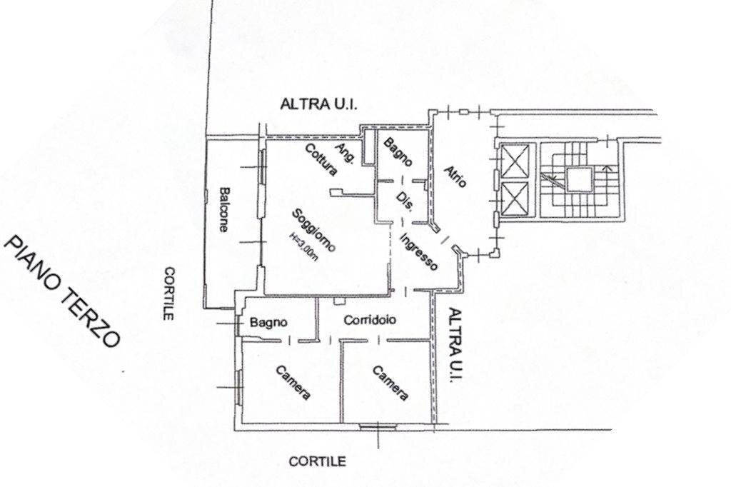 Trilocale Piazza del Santuario, Garbagnate Milanese - planimetria 1