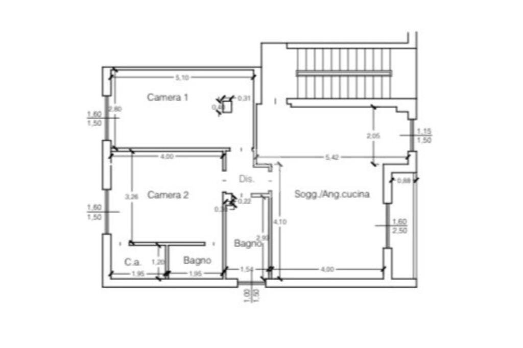 Trilocale Via L. Cadorna, Cormano - planimetria 1