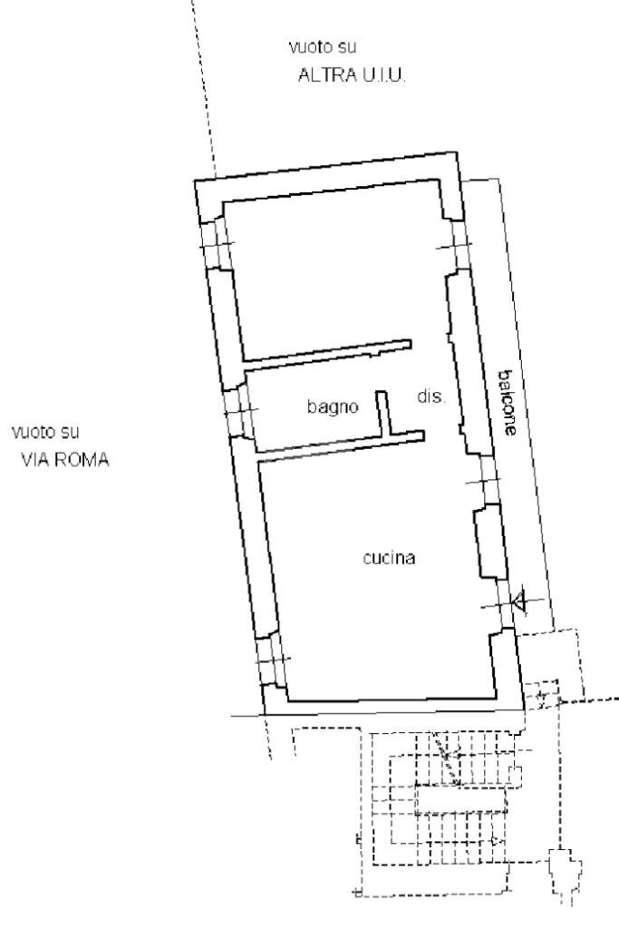 Bilocale Via Cristoforo Colombo, Narzole - planimetria 1