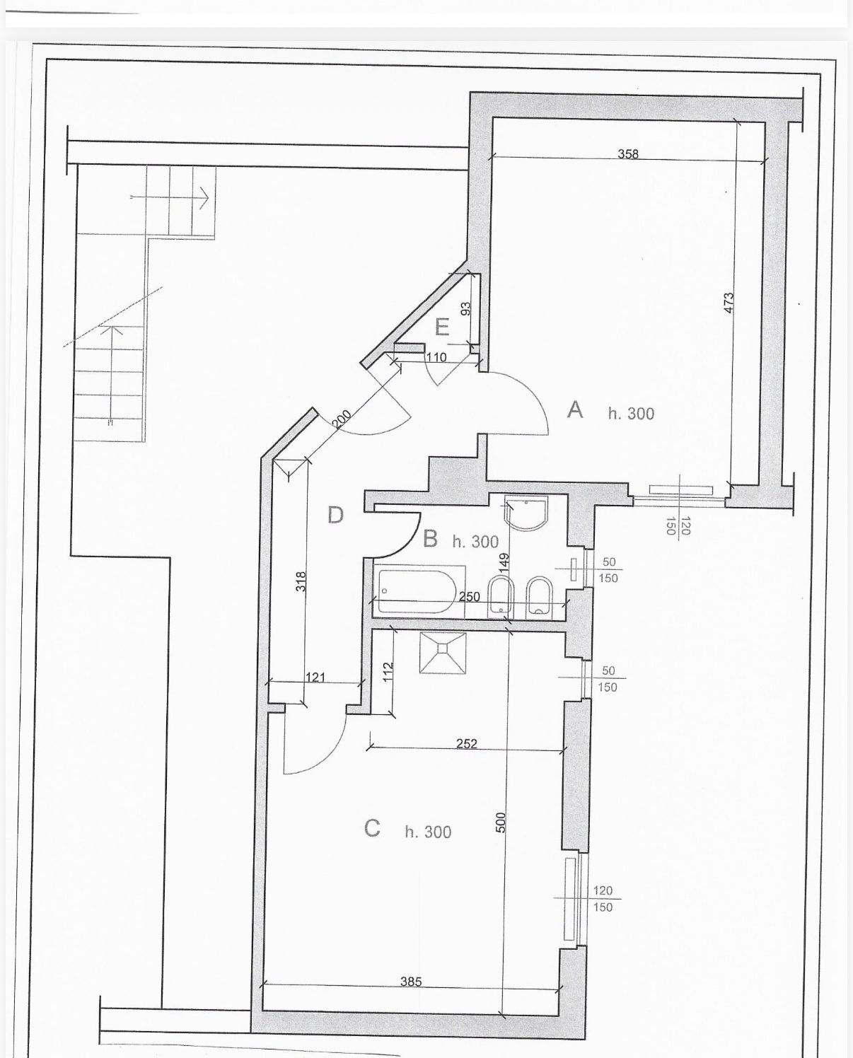 Bilocale via Filippo Turati, Bollate - planimetria 1