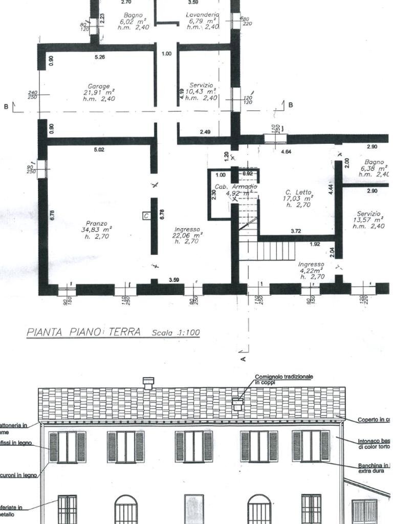 Rustico Via Formella, Ravenna (zona Santo Stefano) - planimetria 1
