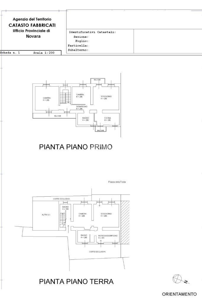 Independent house Via ss. trinità, Varallo Pombia - floor plans 1