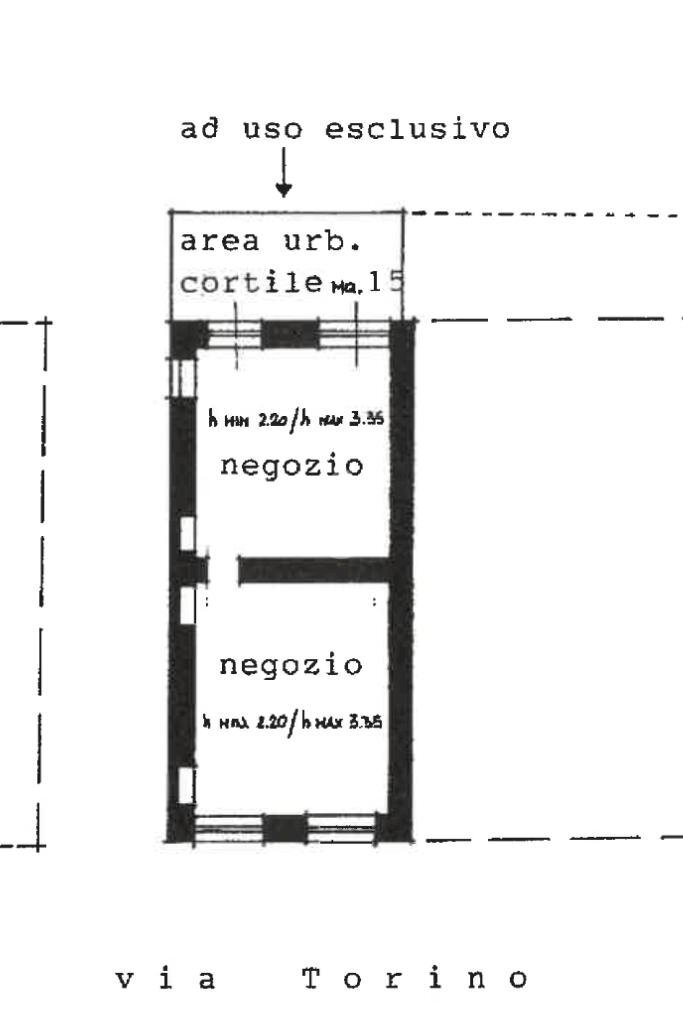 Shop Via Torino, Saluzzo - floor plans 1