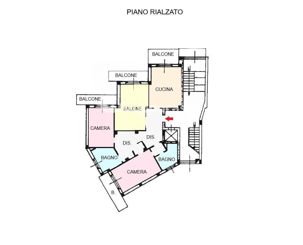 Foto 29 - Trilocale Via Mentana
 
4, Magenta - planimetria 1