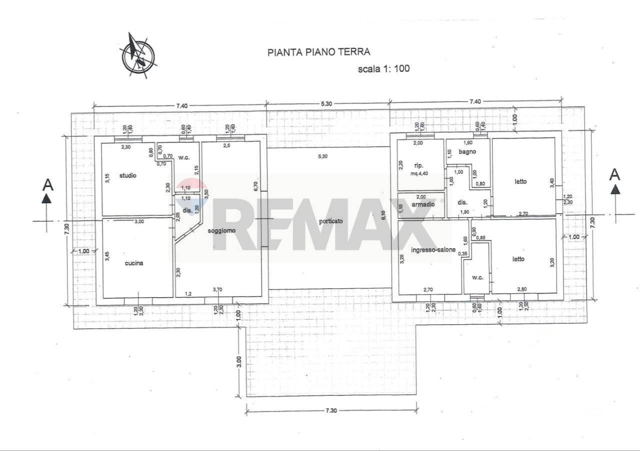 Pianta 2D - Villa Contrada Bonera, Menfi - floor plans 1
