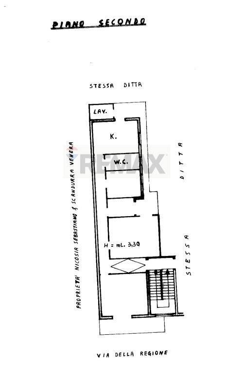 Pianta 2D - Quadrilocale Via della Regione
 
343, San Giovanni la Punta - planimetria 1
