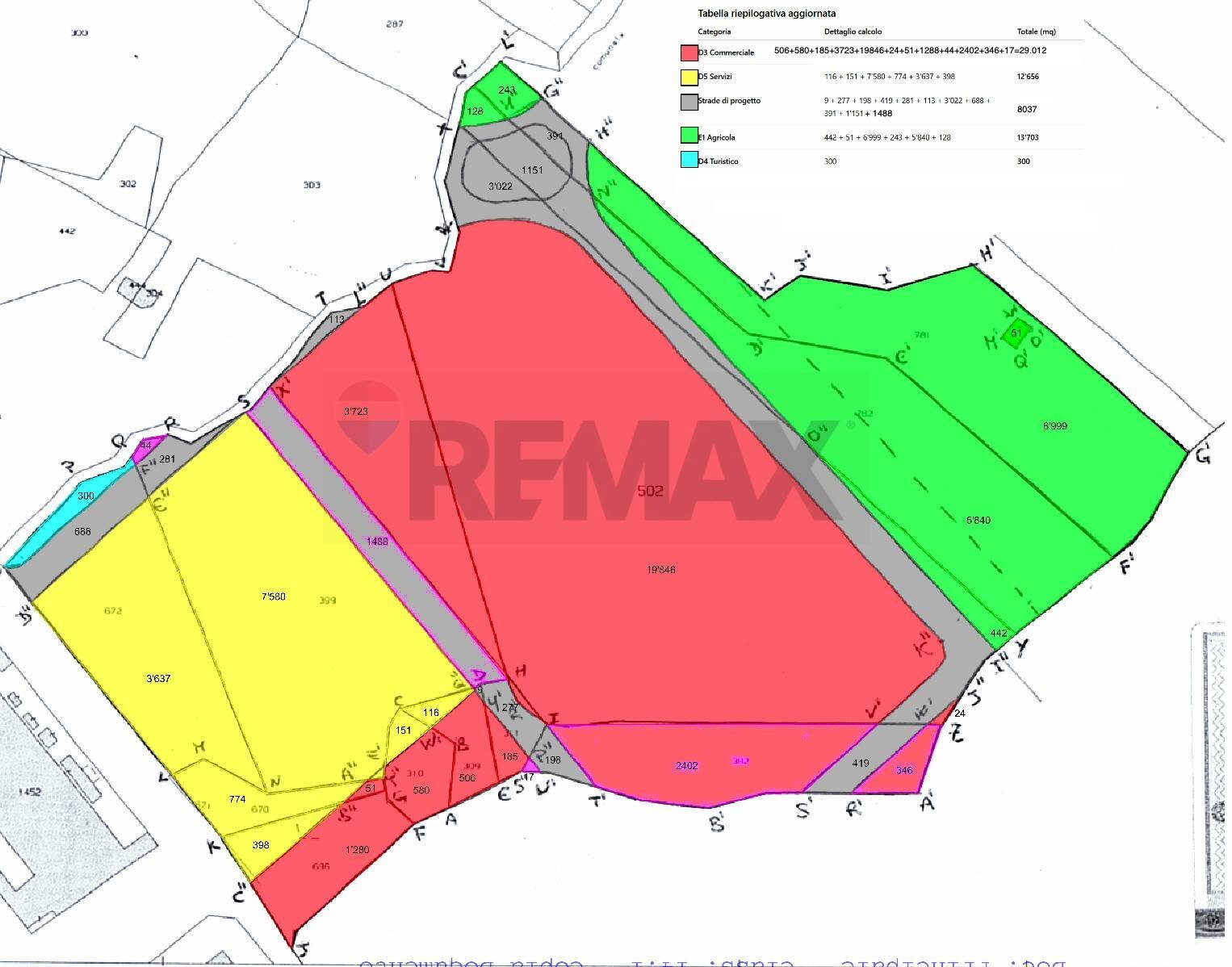 Pianta 2D - Terreno edificabile via gran bretagna, Camporotondo Etneo - planimetria 1