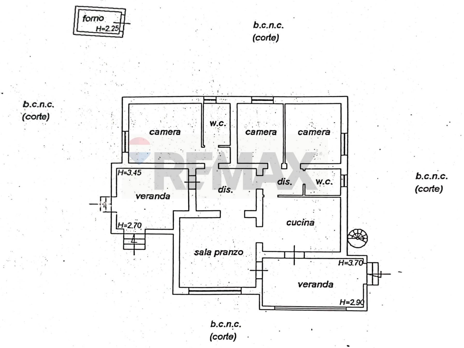 Pianta 2D - Villa Monte Sant'Angelo - planimetria 1