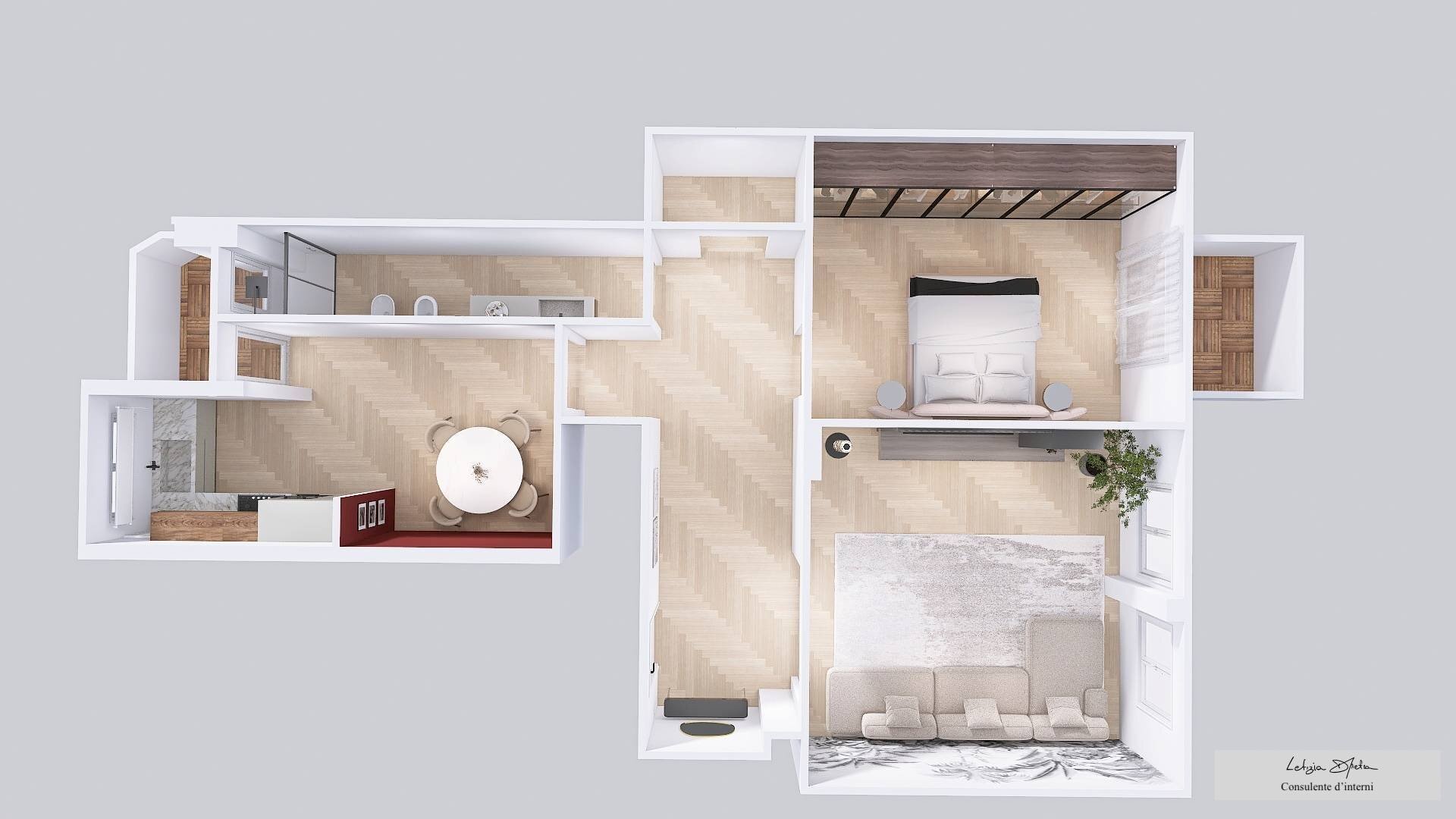 Foto 5 - Trilocale Via Sandro Botticelli
 
4, Torino - planimetria 1