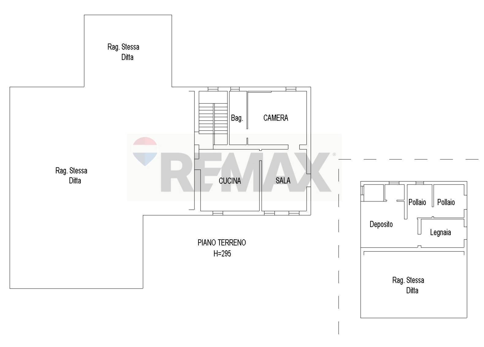 Pianta 2D - Casa indipendente frazione roncole verdi
 
23, Busseto - planimetria 1