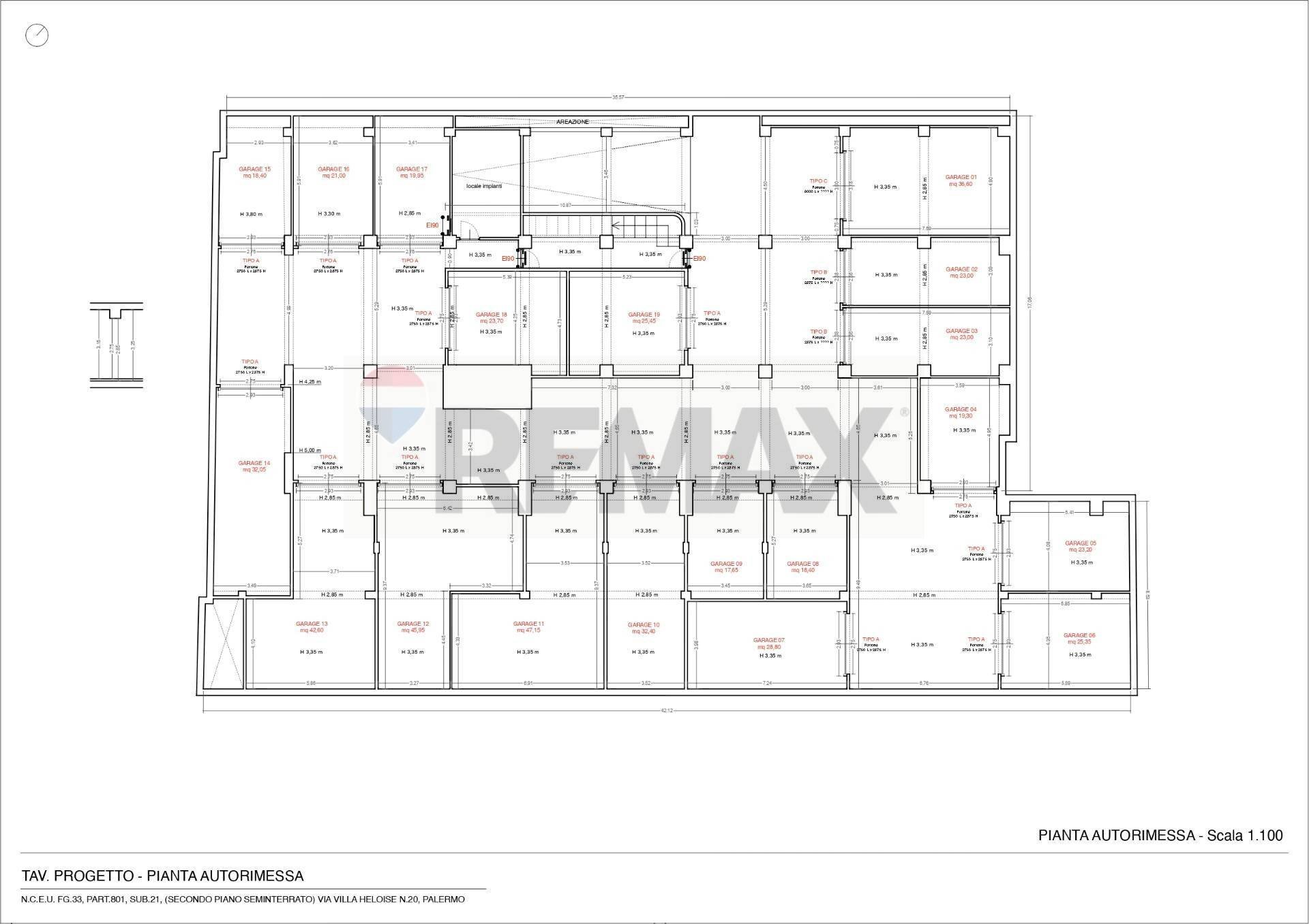 Pianta 2D - Box via villa heloise
 
20, Palermo - foto 2