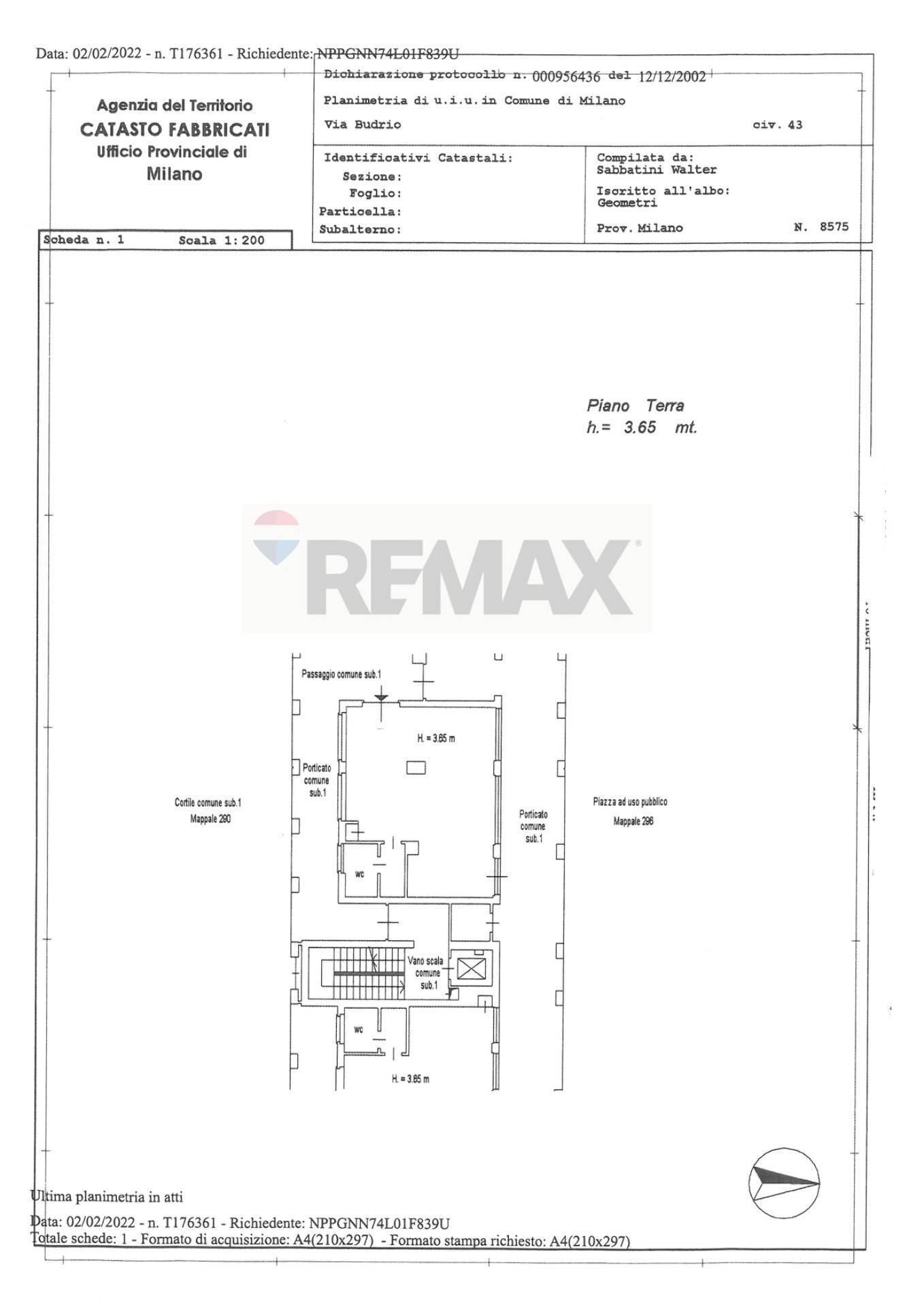Pianta 2D - Office Via Ugo Frigerio
 
43, Milano - floor plans 1