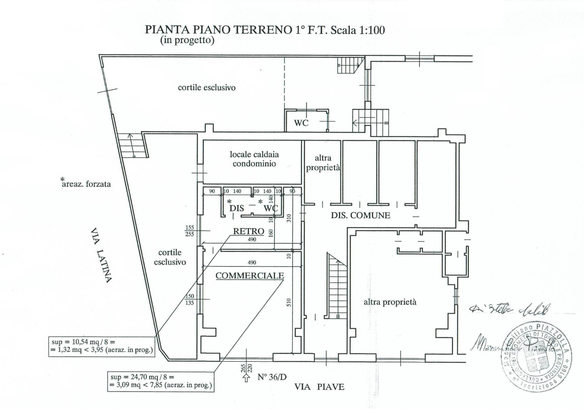 Foto 19 - Commercial Premises Via Piave
 
36, Collegno - floor plans 1