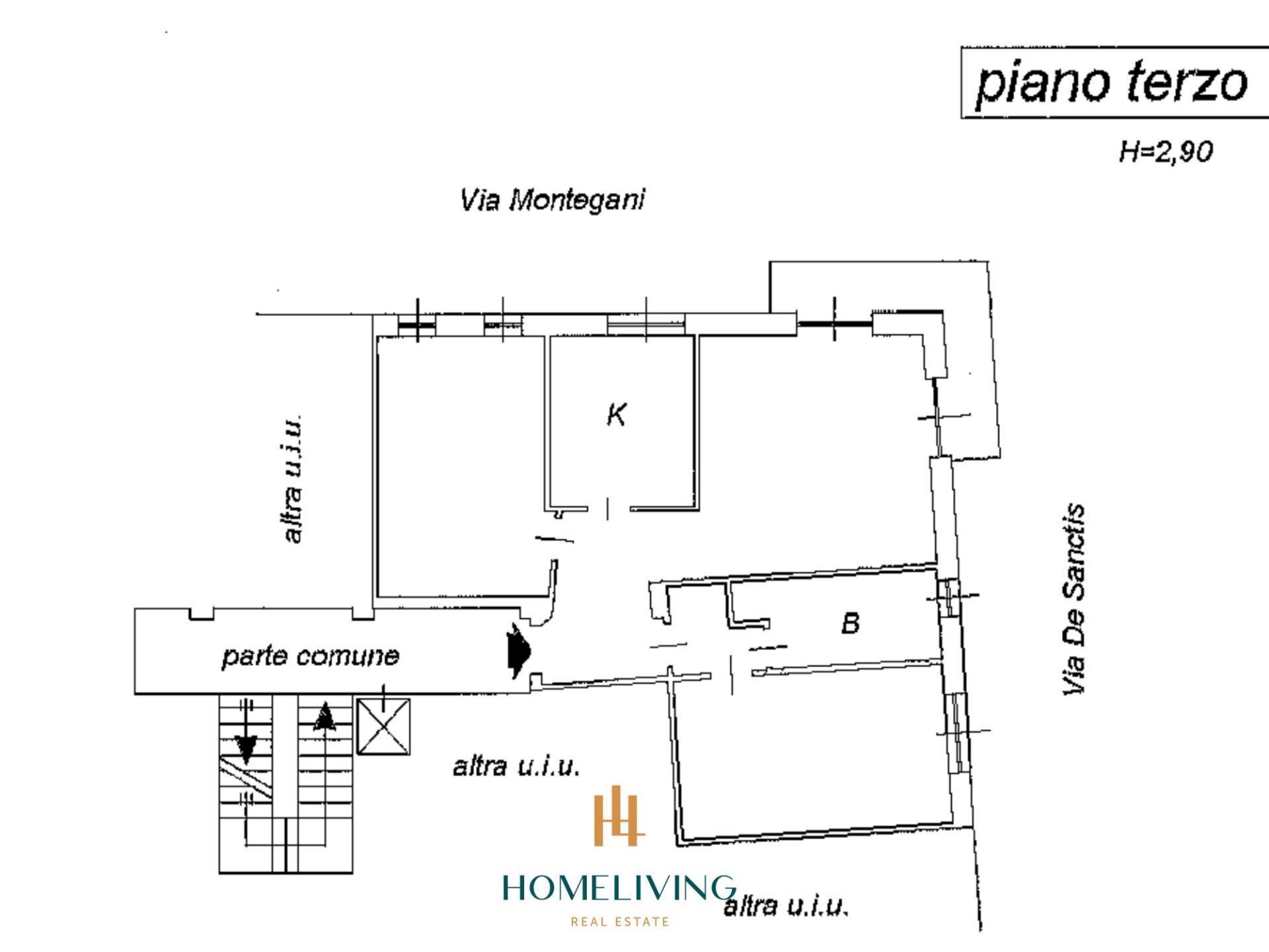 Foto 29 - Three-room apartment Via Francesco De Sanctis
 
28, Milano - floor plans 1