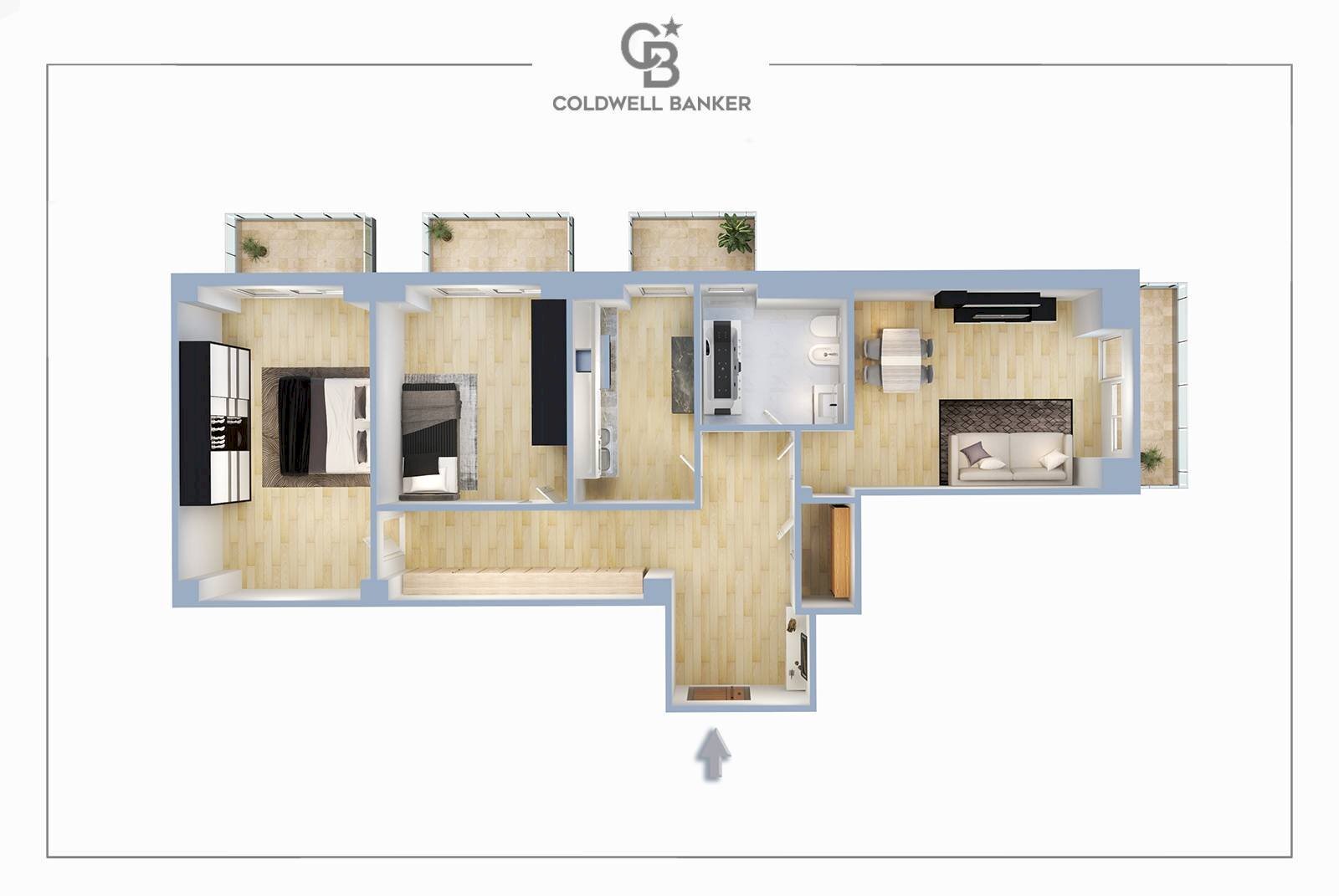 Foto 30 - Trilocale Via Tuscolana
 
851, Roma - planimetria 1