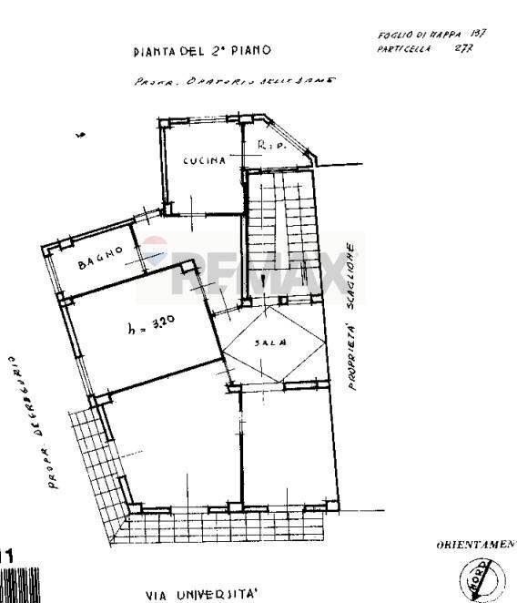 Pianta 2D - Quadrilocale Via Dell' Universita'
 
40, Palermo - planimetria 1