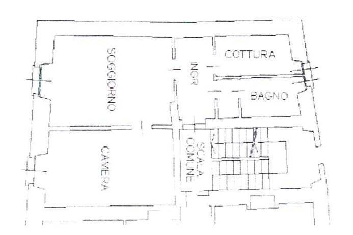 Planimetria - Bilocale via Pignolo
 
116, Bergamo - planimetria 1