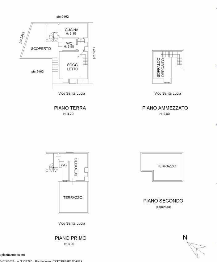 Foto 48 - Casa indipendente Vico Santa Lucia
 
1, Matino - planimetria 1