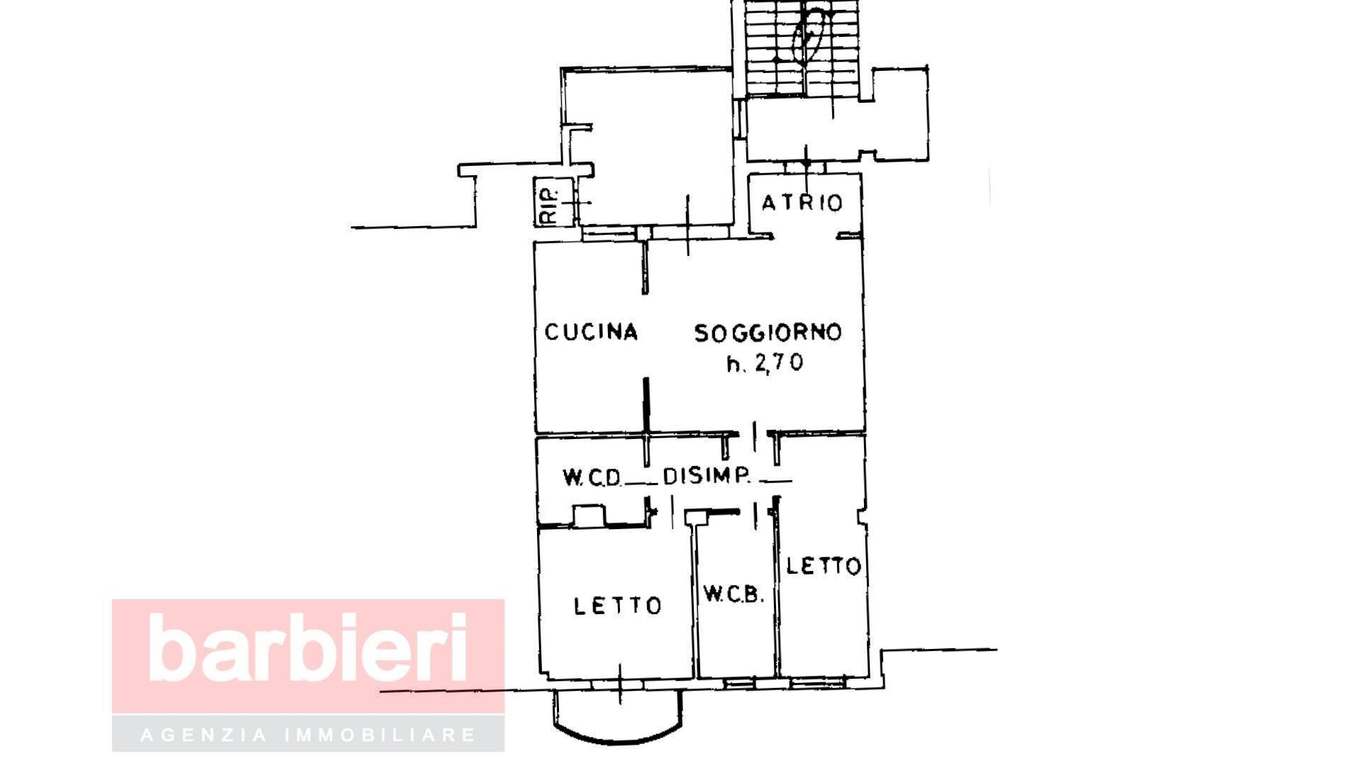 Foto 25 - Quadrilocale PIAZZALE ARTUSI
 
4, Cervia - planimetria 1