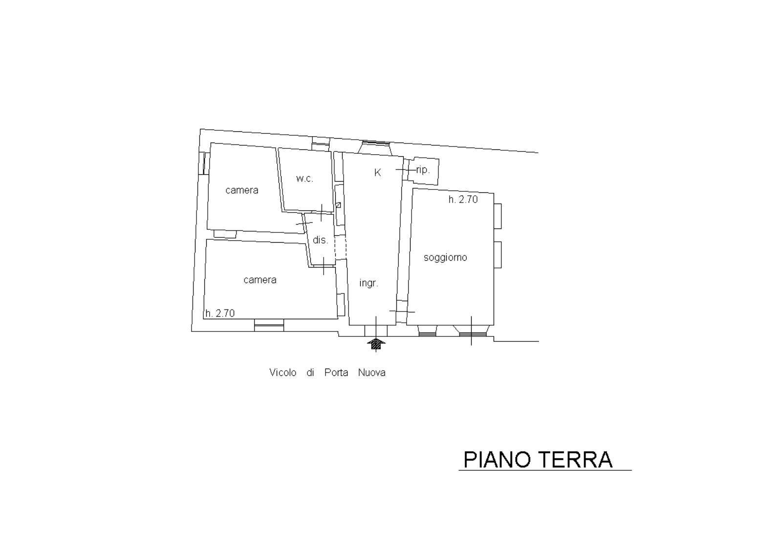 Foto 14 - Appartamento VICOLO DI PORTA NUOVA, Magliano in Toscana - planimetria 1
