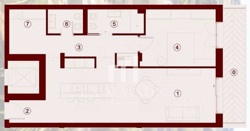 Foto 10 - Trilocale Lungomare nord, Termoli - planimetria 1