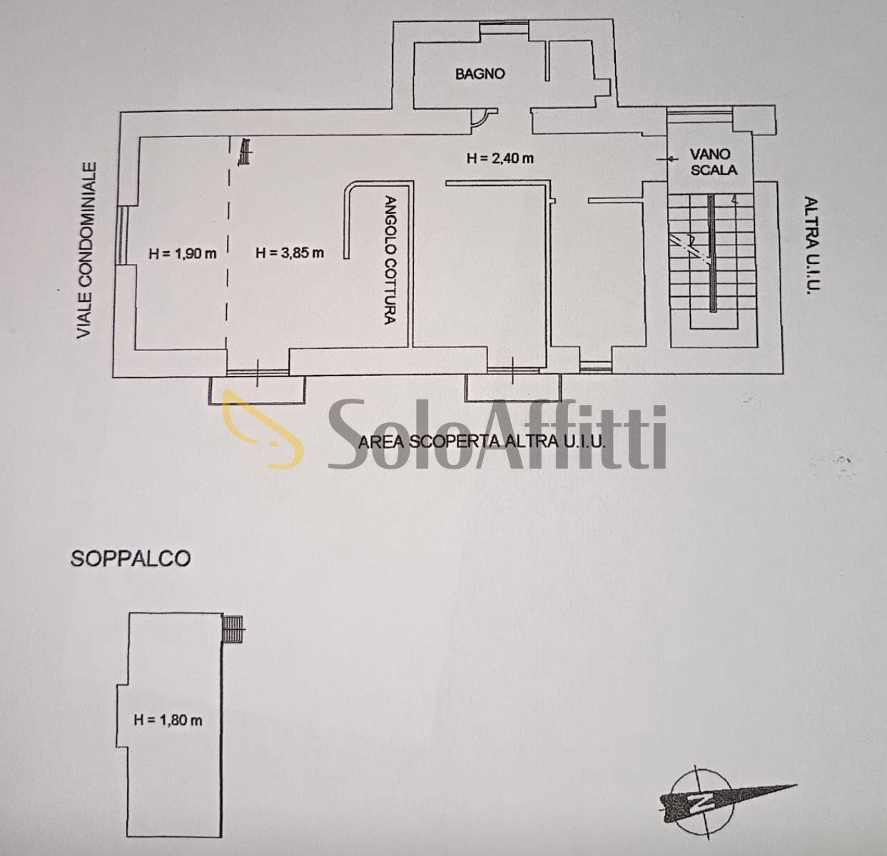 Planimetria - Three-room apartment Piazza Francesco Muzii, Napoli (neighborhood Arenella) - floor plans 1