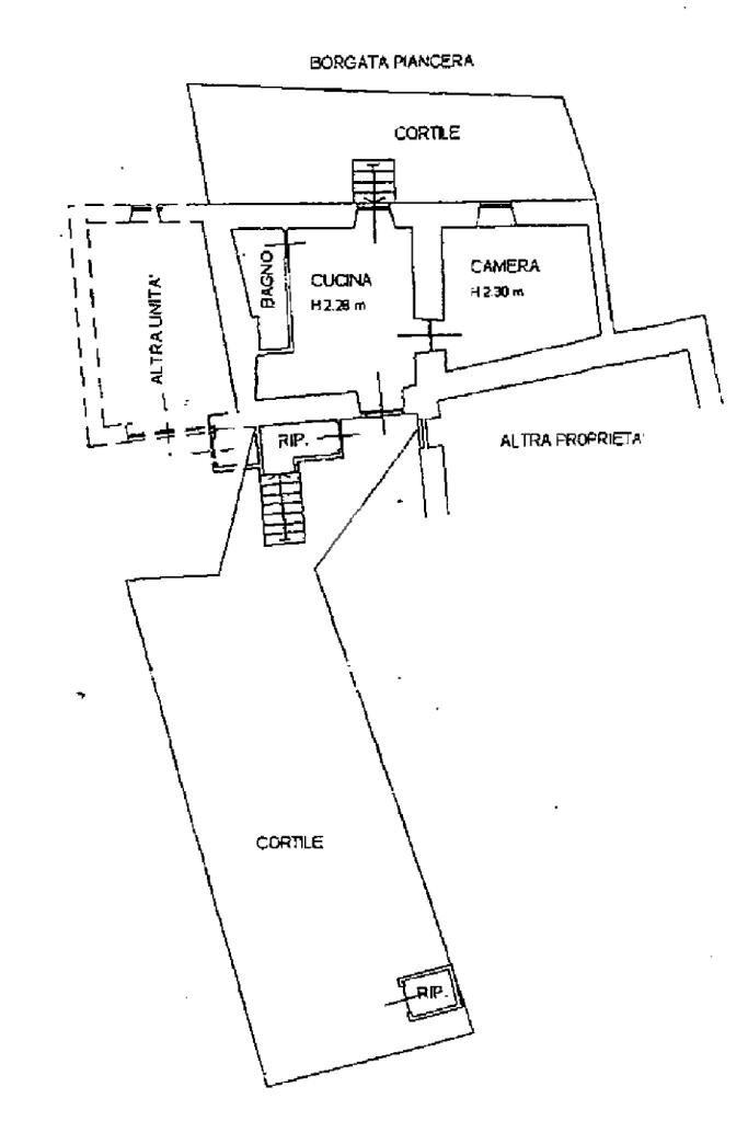 Casa semi indipendente Borgata piancera, Giaveno - planimetria 1