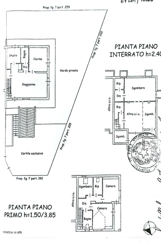Villa a Schiera Via B. Croce, Piobesi Torinese - planimetria 1
