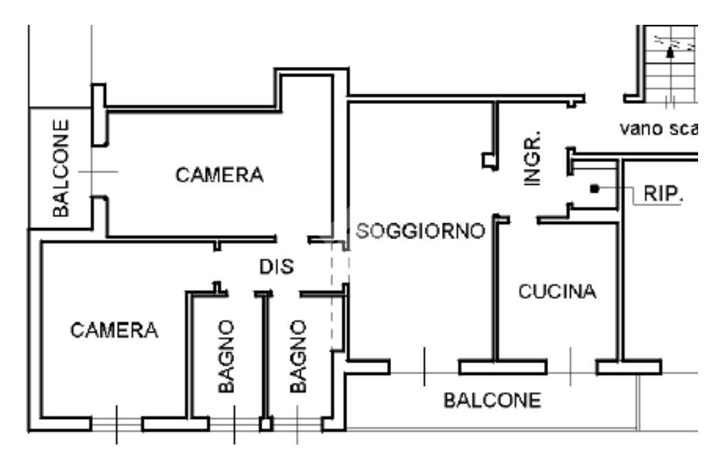 Four-room apartment Via G. Bentivogli, Castenaso - floor plans 1