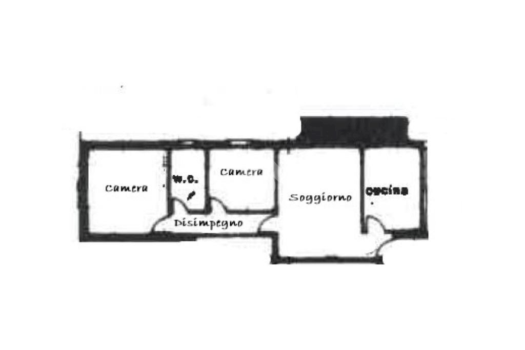Three-room apartment Via lago trasimeno, Carpi - floor plans 1