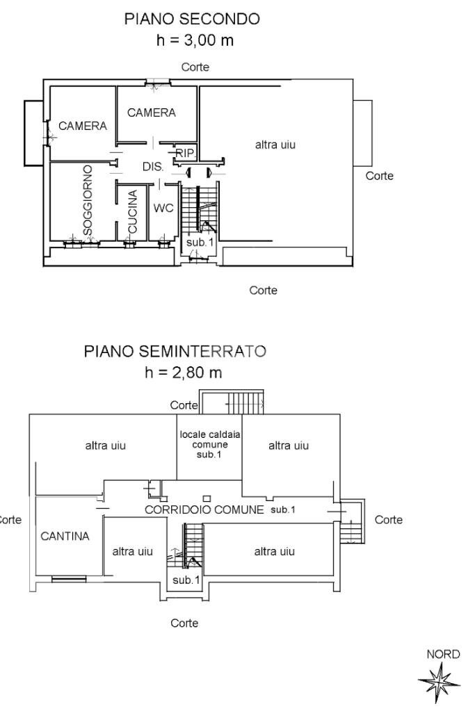 Trilocale Via villanova, Cafasse - planimetria 1