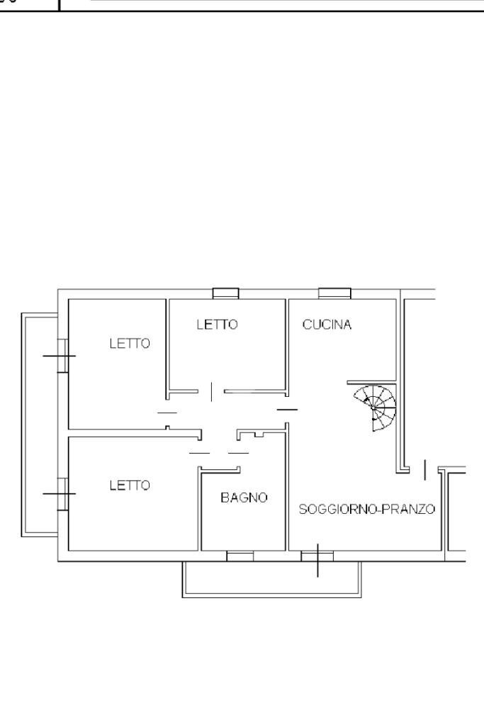 Quadrilocale Via Nonantolana, Modena (zona Crocetta) - planimetria 1