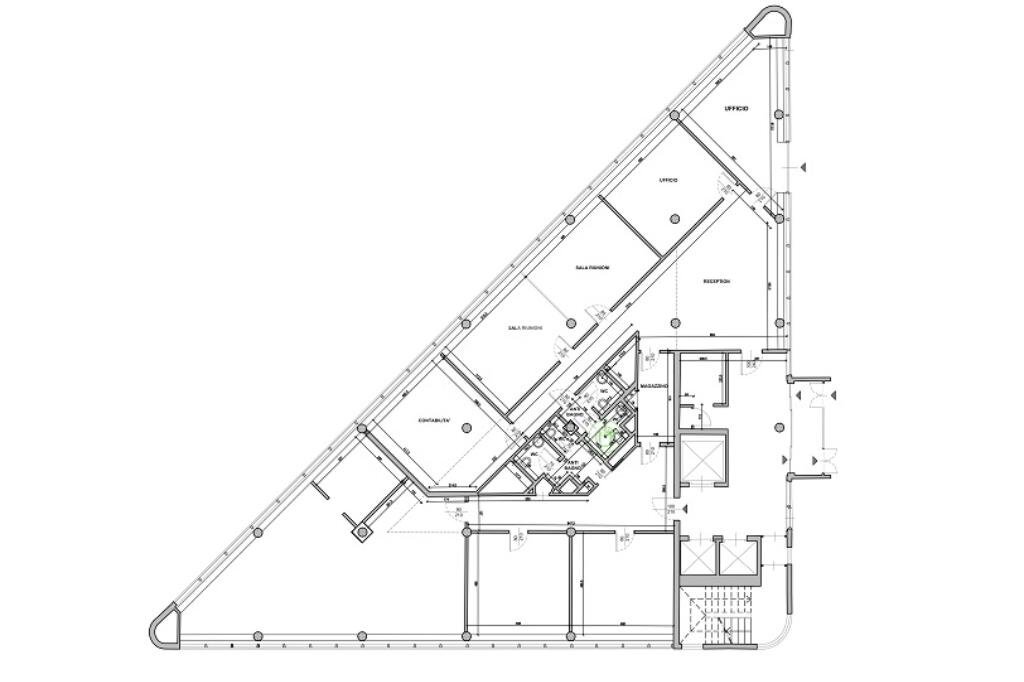 Office Via Grosio, Milano - floor plans 1