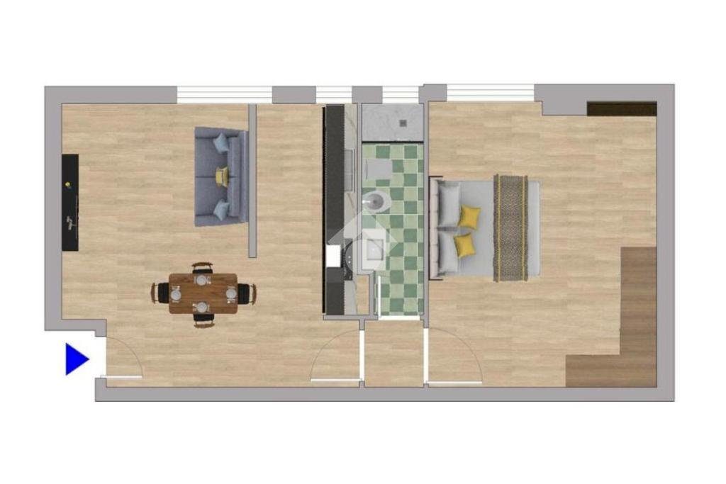 Bilocale Ripa Di Porta Ticinese, Milano - planimetria 1