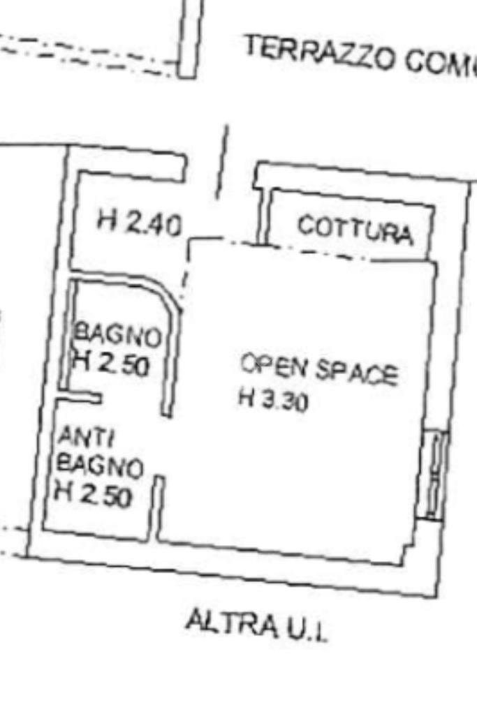 One-room apartment Via graziano imperatore, Milano (neighborhood Niguarda) - floor plans 1