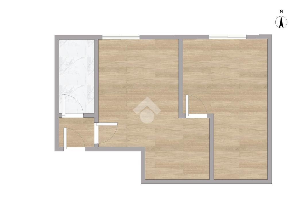 Two-room apartment Via cino da pistoia, Milano - floor plans 1