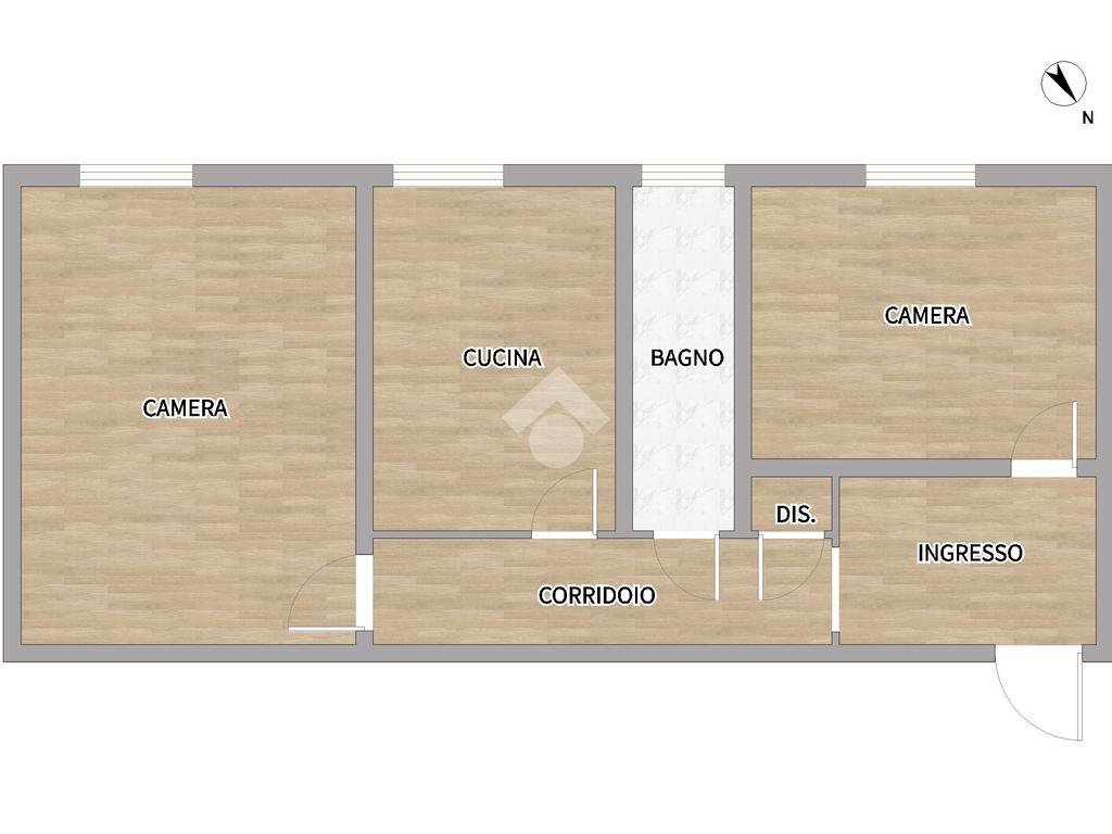 Trilocale Via Gio Batta Roggerone, Genova (zona Rivarolo) - planimetria 1