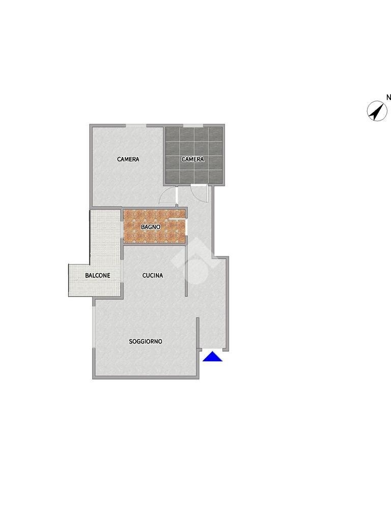 Trilocale Via Giuseppe Parini, Cornaredo - planimetria 1
