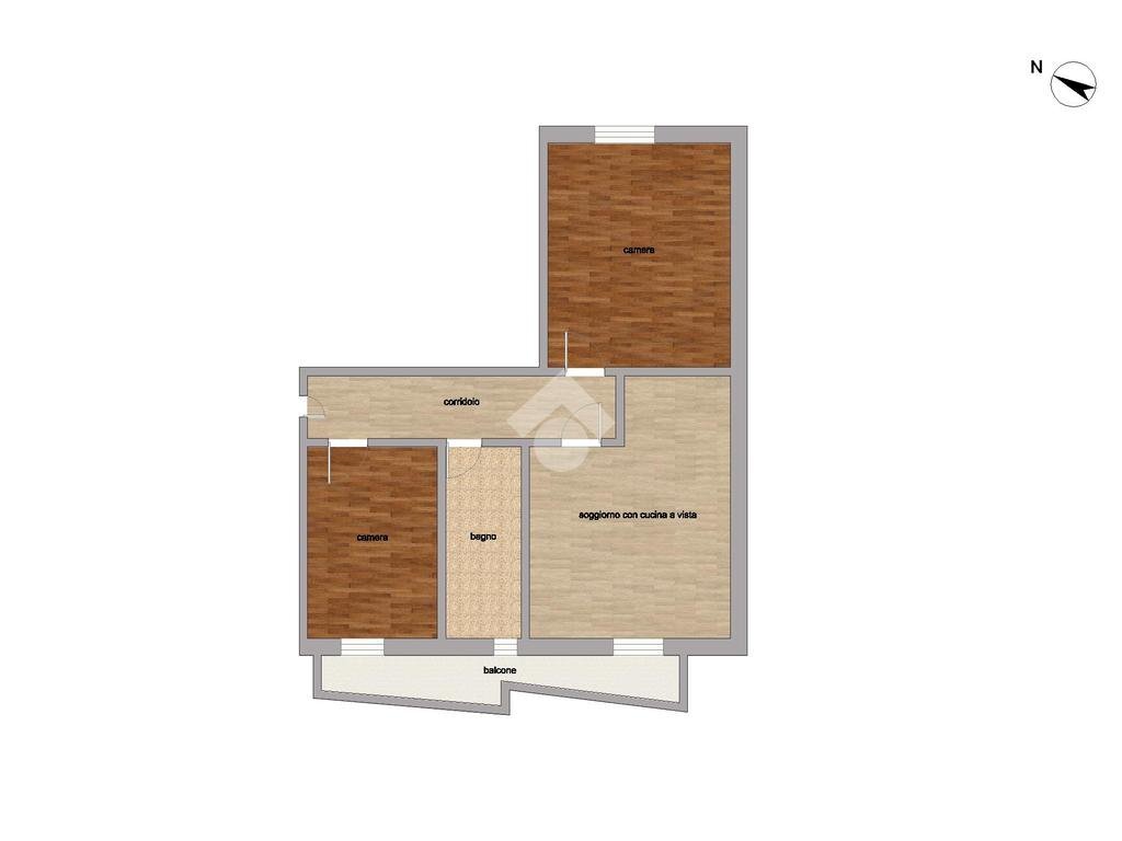 Trilocale Via Oberdan, Pantigliate - planimetria 1