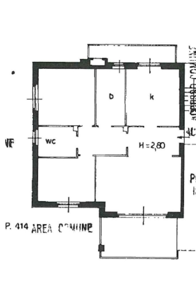Three-room apartment Via Torino, Legnano - floor plans 1