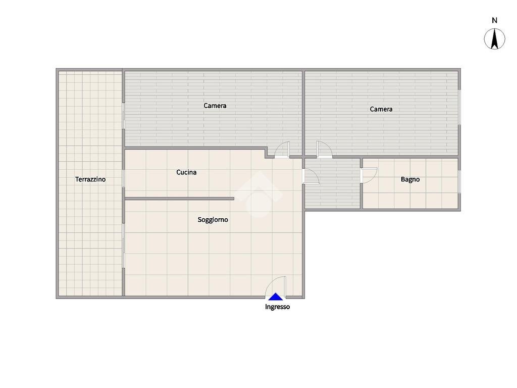 Trilocale Via Cristoforo Colombo, Cornaredo - planimetria 1