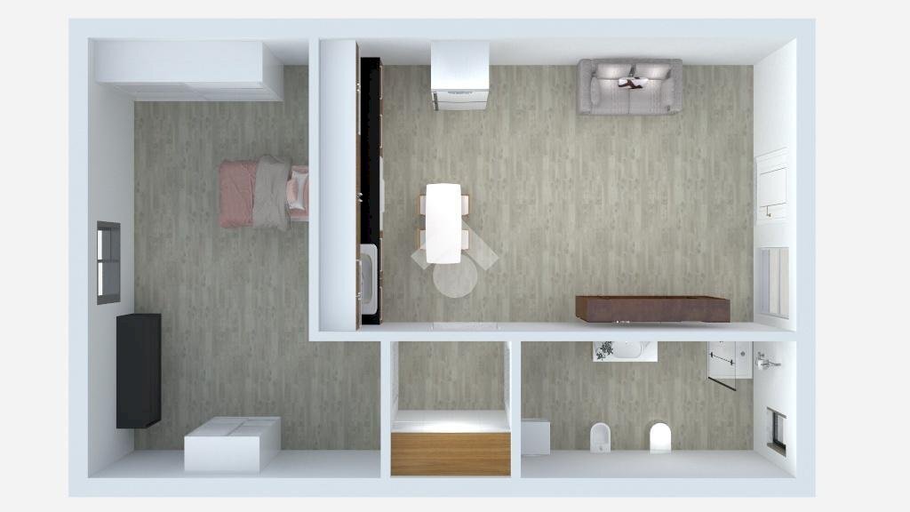 Bilocale Via Alessandro Manzoni, Gessate - planimetria 1