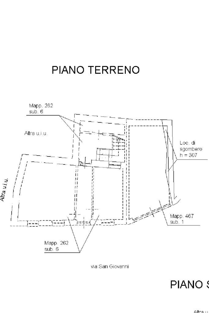Casa semi indipendente Via San Giovanni, Maranzana - planimetria 1