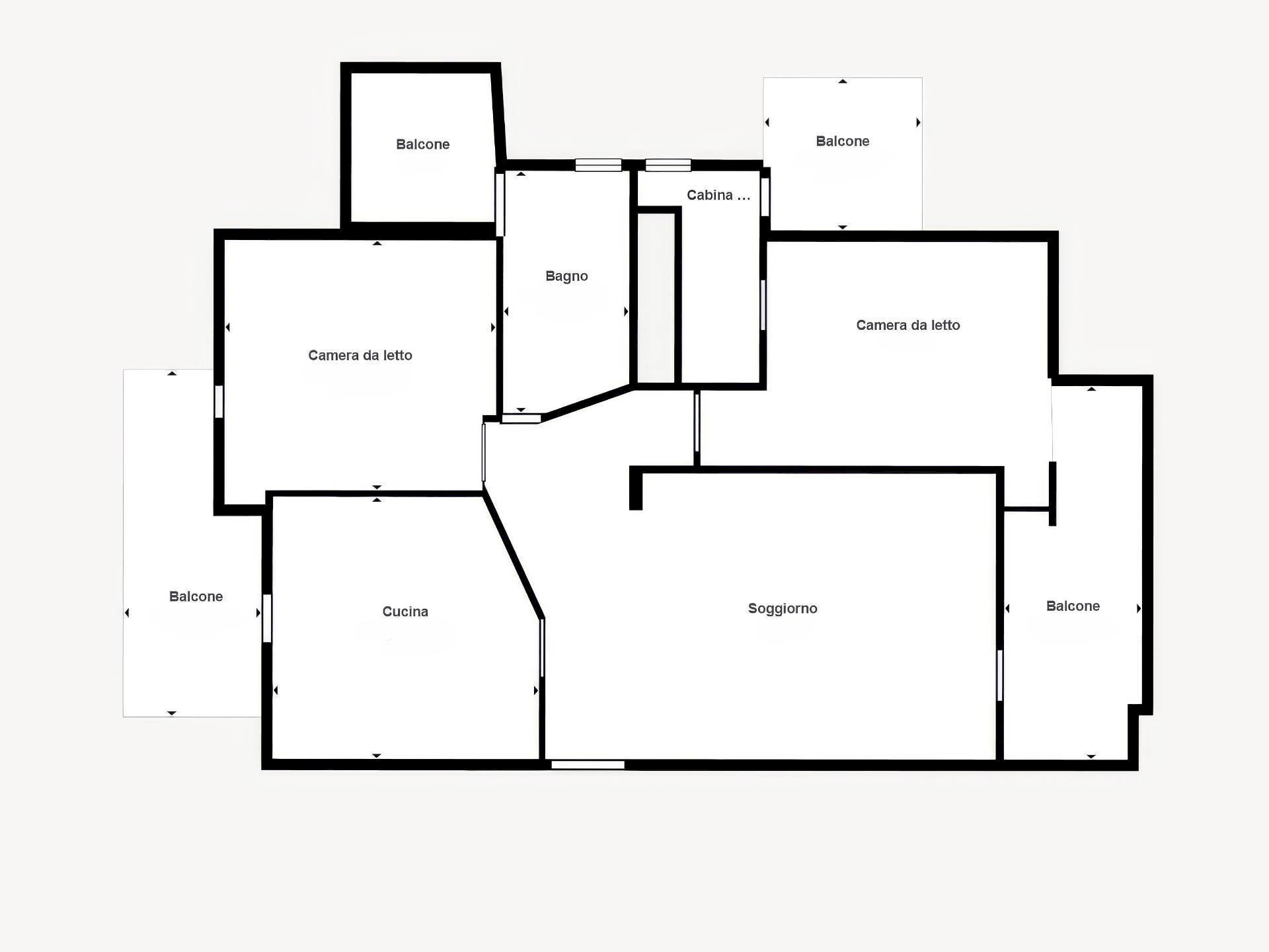 Foto 39 - Trilocale Via Doberdo', Malnate - planimetria 1