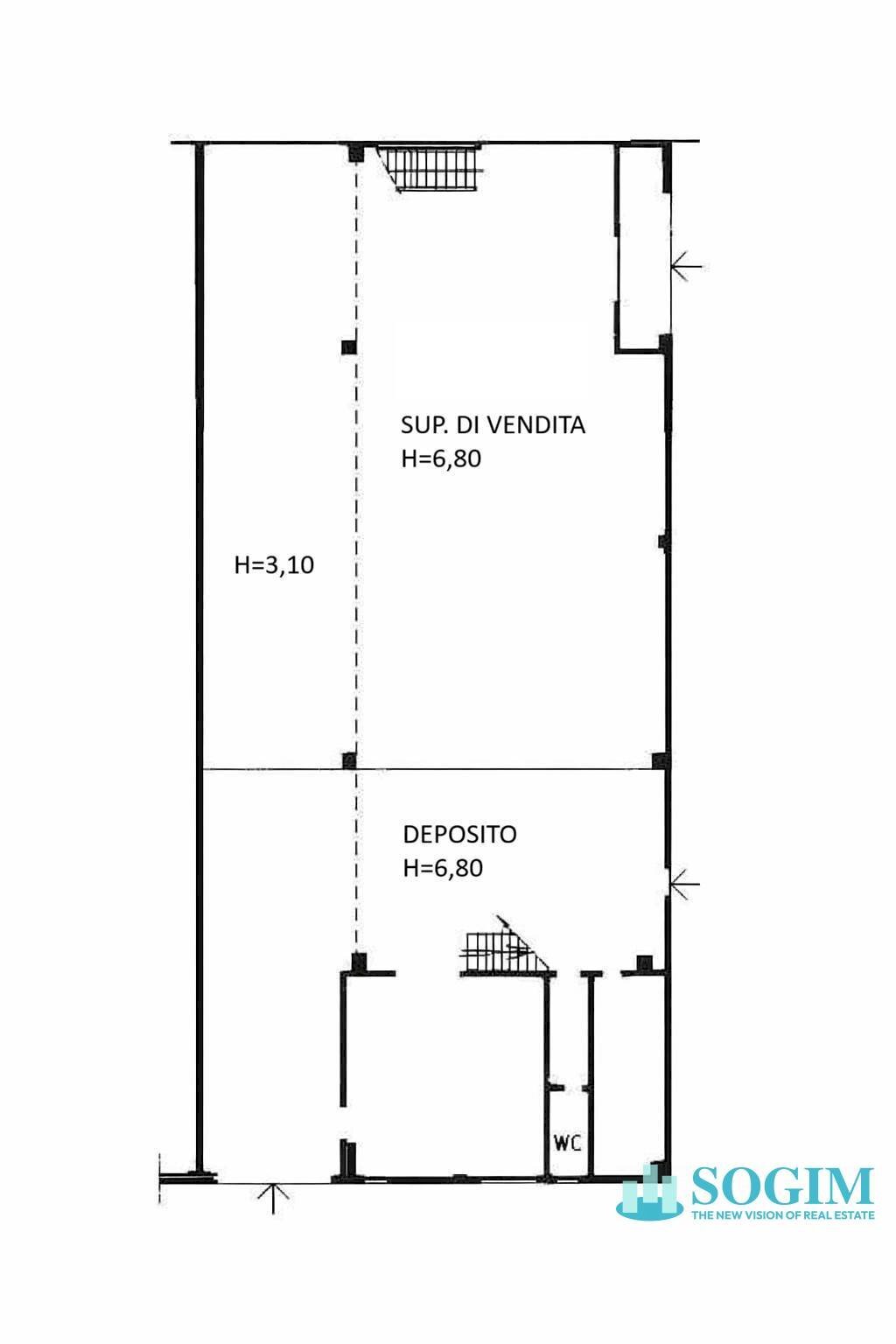 Foto 15 - Capannone Via Enrico Mattei
 
23, Paderno Dugnano - planimetria 1
